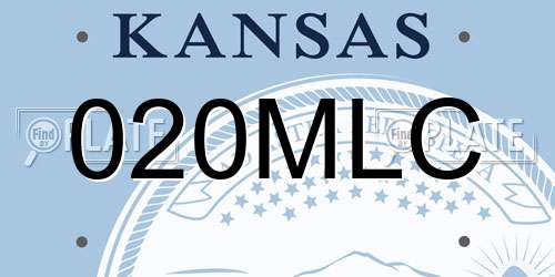 020MLC Kansas License Plate