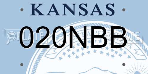 020NBB Kansas License Plate