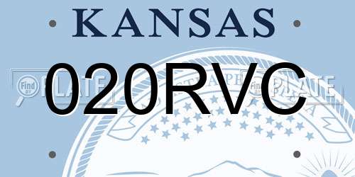 020RVC Kansas License Plate