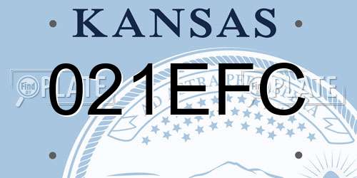 021EFC Kansas License Plate