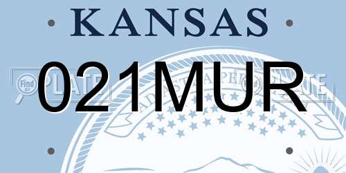 021MUR Kansas License Plate