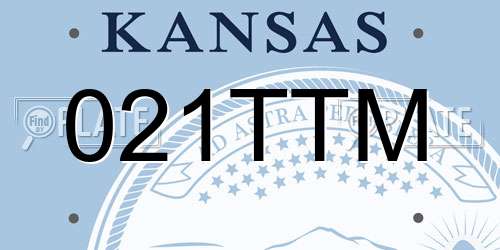 021TTM Kansas License Plate