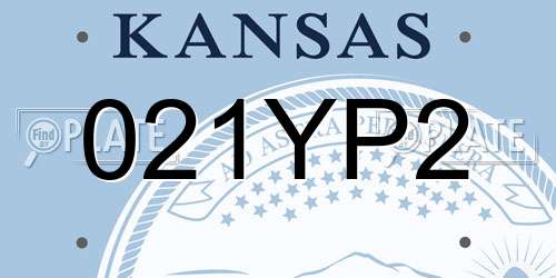 021YP2 Kansas License Plate