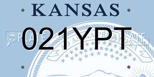 021YPT Kansas License Plate