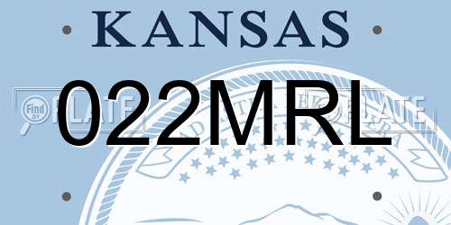 022MRL Kansas License Plate