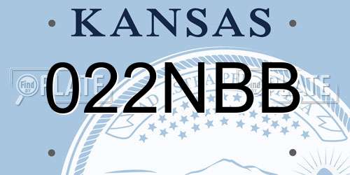 022NBB Kansas License Plate
