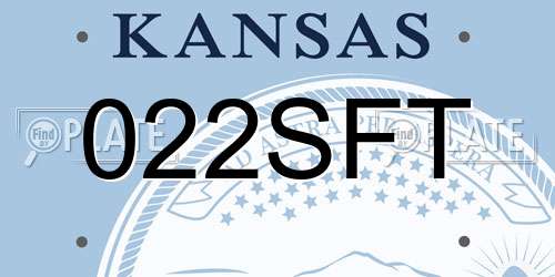 022SFT Kansas License Plate