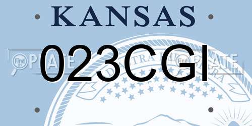 023CGI Kansas License Plate