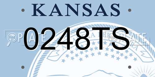 0248TS Kansas License Plate