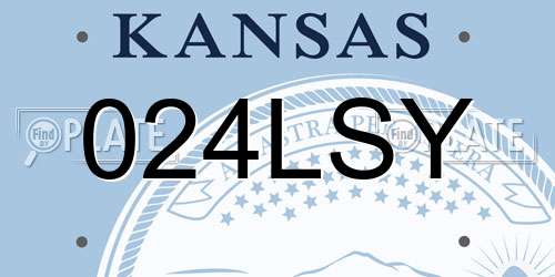 024LSY Kansas License Plate