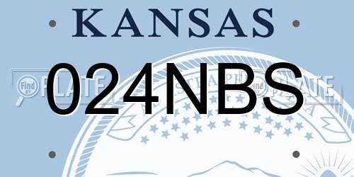 024NBS Kansas License Plate