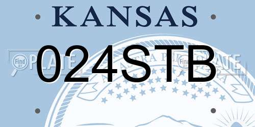 024STB Kansas License Plate