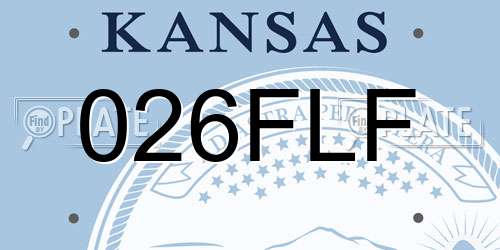 026FLF Kansas License Plate