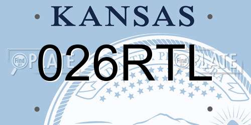 026RTL Kansas License Plate