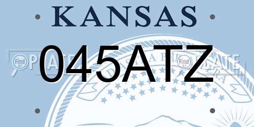 045ATZ Kansas License Plate