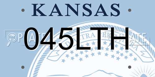 045LTH Kansas License Plate