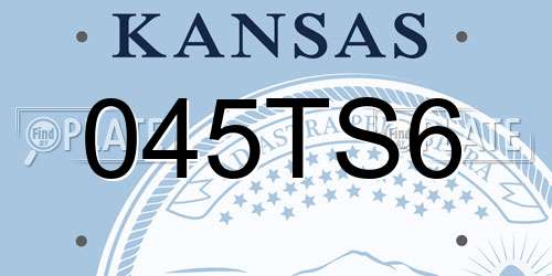 045TS6 Kansas License Plate
