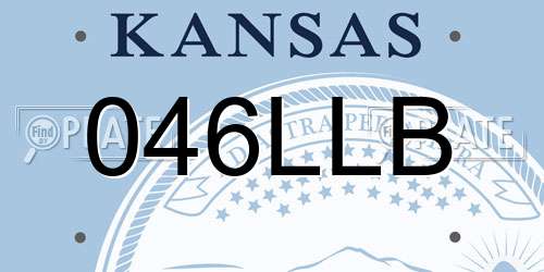 046LLB Kansas License Plate