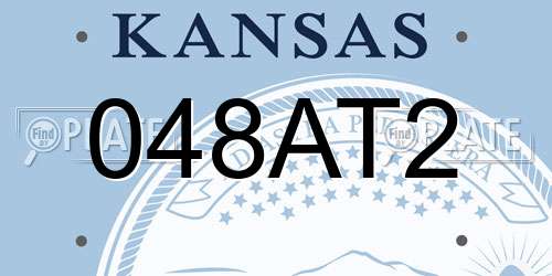 048AT2 Kansas License Plate