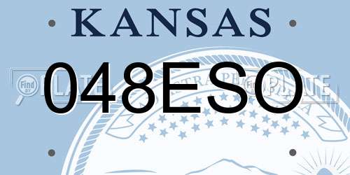 048ESO Kansas License Plate