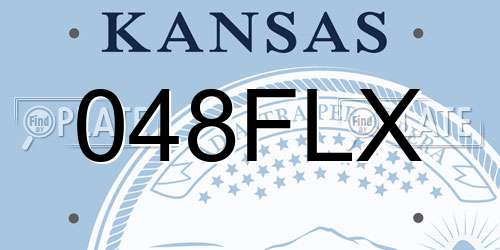 048FLX Kansas License Plate