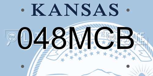 048MCB Kansas License Plate