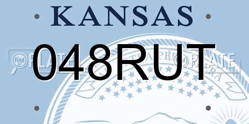 048RUT Kansas License Plate
