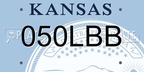 050LBB Kansas License Plate