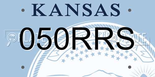 050RRS Kansas License Plate