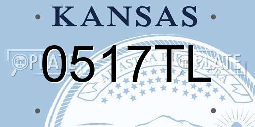 0517TL Kansas License Plate