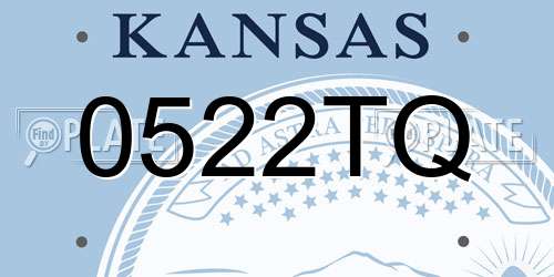 0522TQ Kansas License Plate