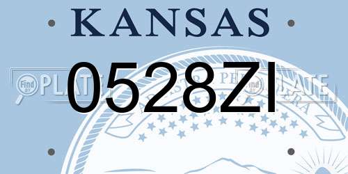 0528ZI Kansas License Plate