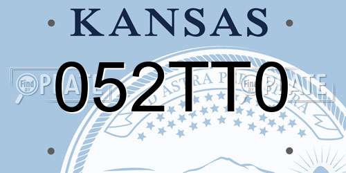 052TT0 Kansas License Plate