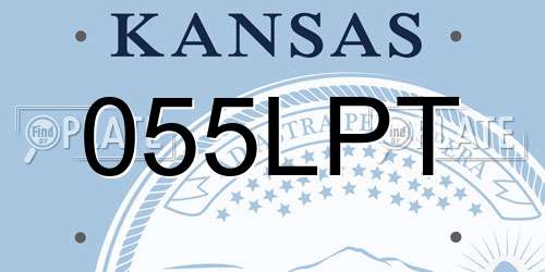 055LPT Kansas License Plate