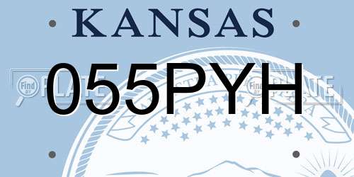 055PYH Kansas License Plate