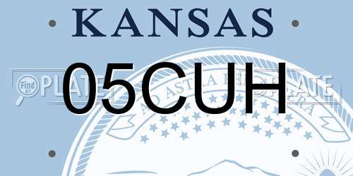 05CUH Kansas License Plate