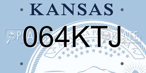 064KTJ Kansas License Plate