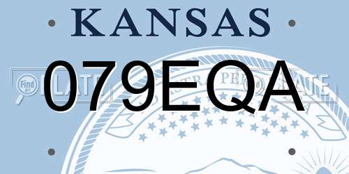 079EQA Kansas License Plate