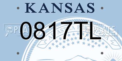 0817TL Kansas License Plate