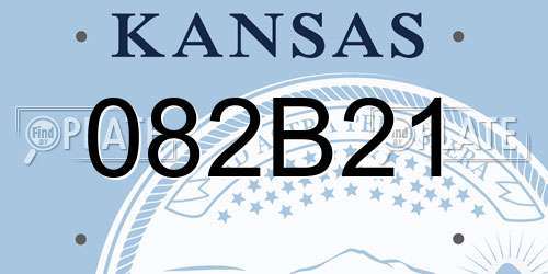 082B21 Kansas License Plate