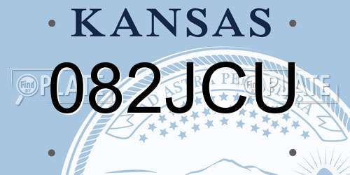 082JCU Kansas License Plate