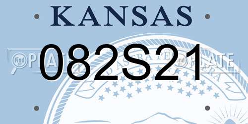 082S21 Kansas License Plate