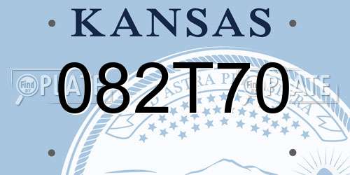 082T70 Kansas License Plate