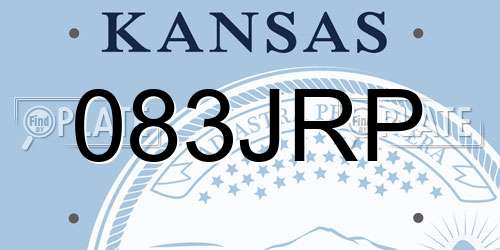 083JRP Kansas License Plate