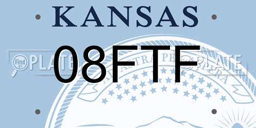 08FTF Kansas License Plate