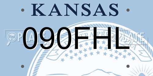 090FHL Kansas License Plate