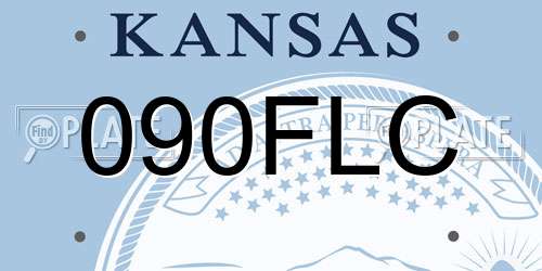 090FLC Kansas License Plate