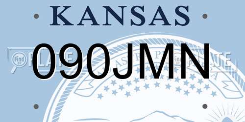 090JMN Kansas License Plate