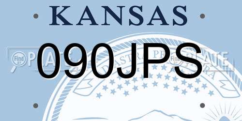 090JPS Kansas License Plate