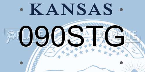 090STG Kansas License Plate